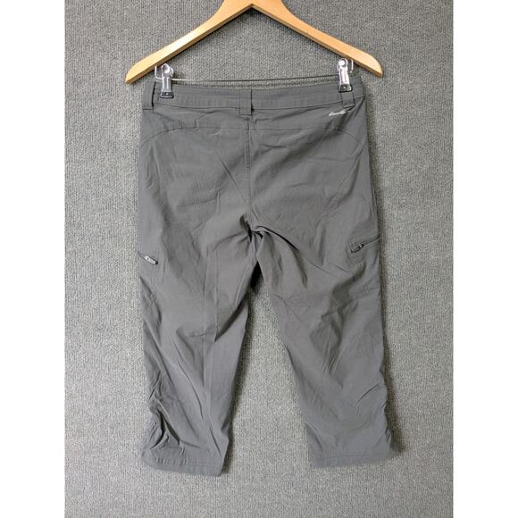 Eddie Bauer First Ascent Capri Pants Womens 2 Cinch Cargo Stretch Nylon Zip - Picture 9 of 13